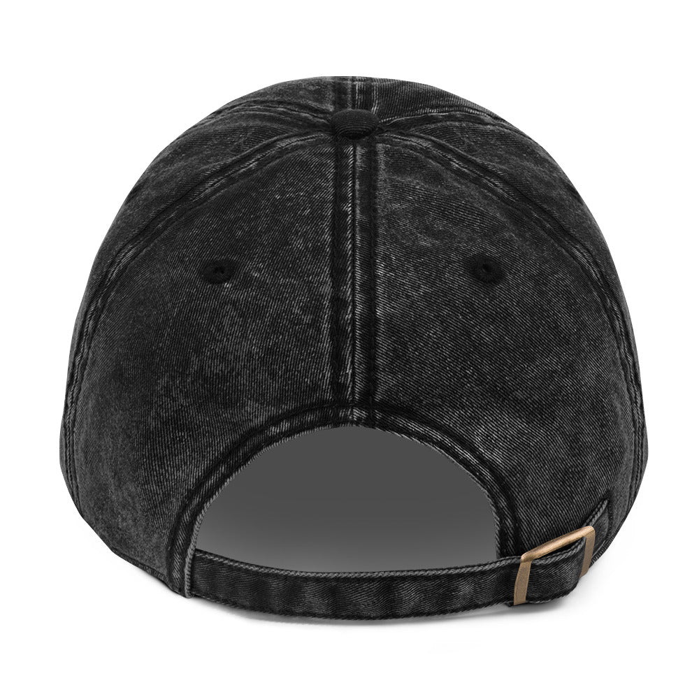 Be The Change (Mini Rose Logo) - Unisex Vintage Cotton Twill Cap