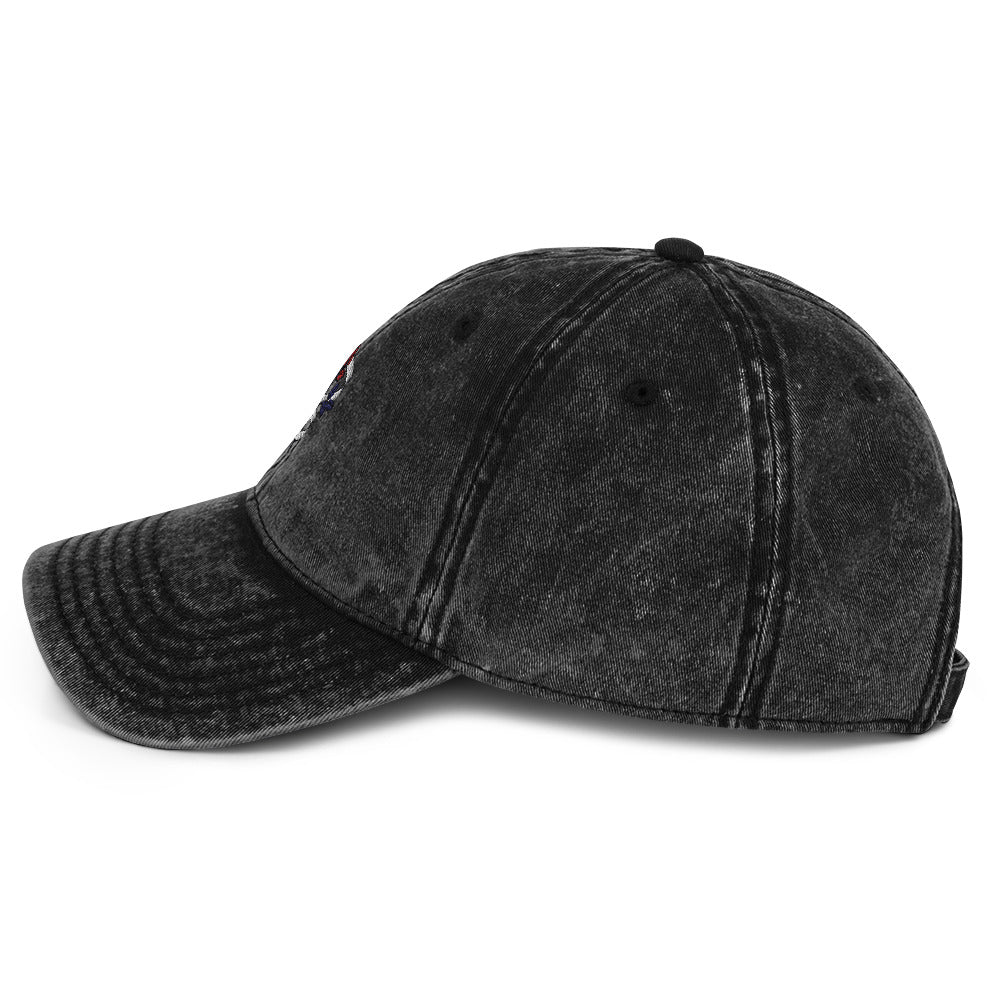 Be The Change (Mini Rose Logo) - Unisex Vintage Cotton Twill Cap