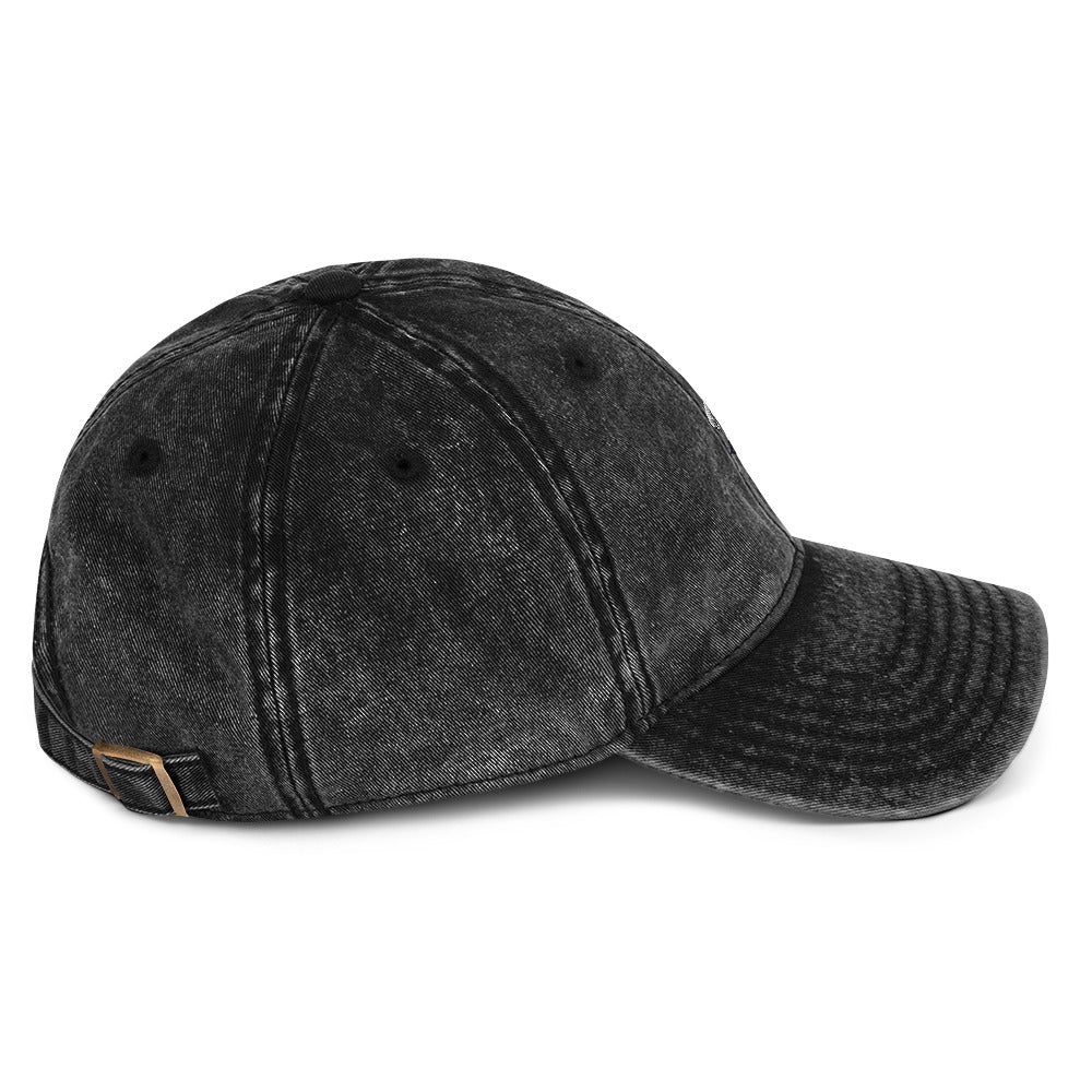 Be The Change (Mini Rose Logo) - Unisex Vintage Cotton Twill Cap