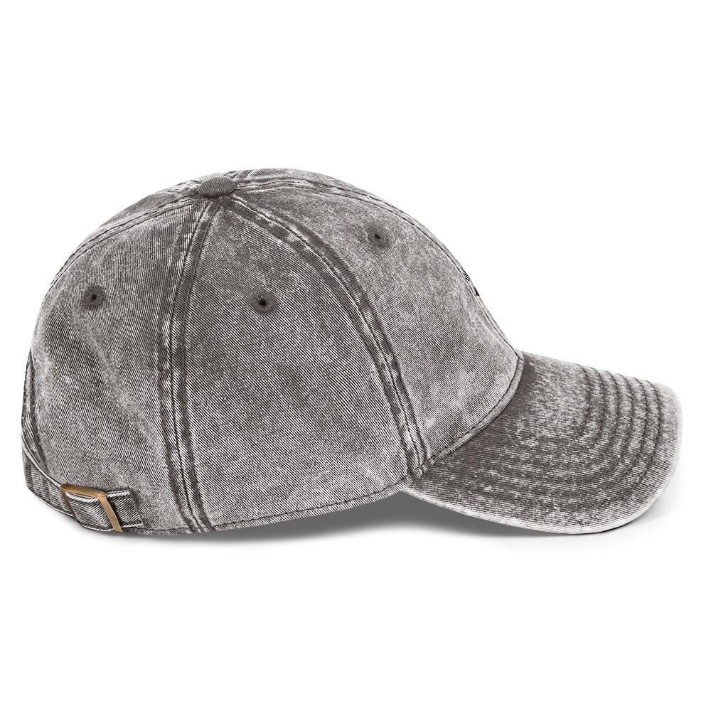 Be The Change (Mini Rose Logo) - Unisex Vintage Cotton Twill Cap