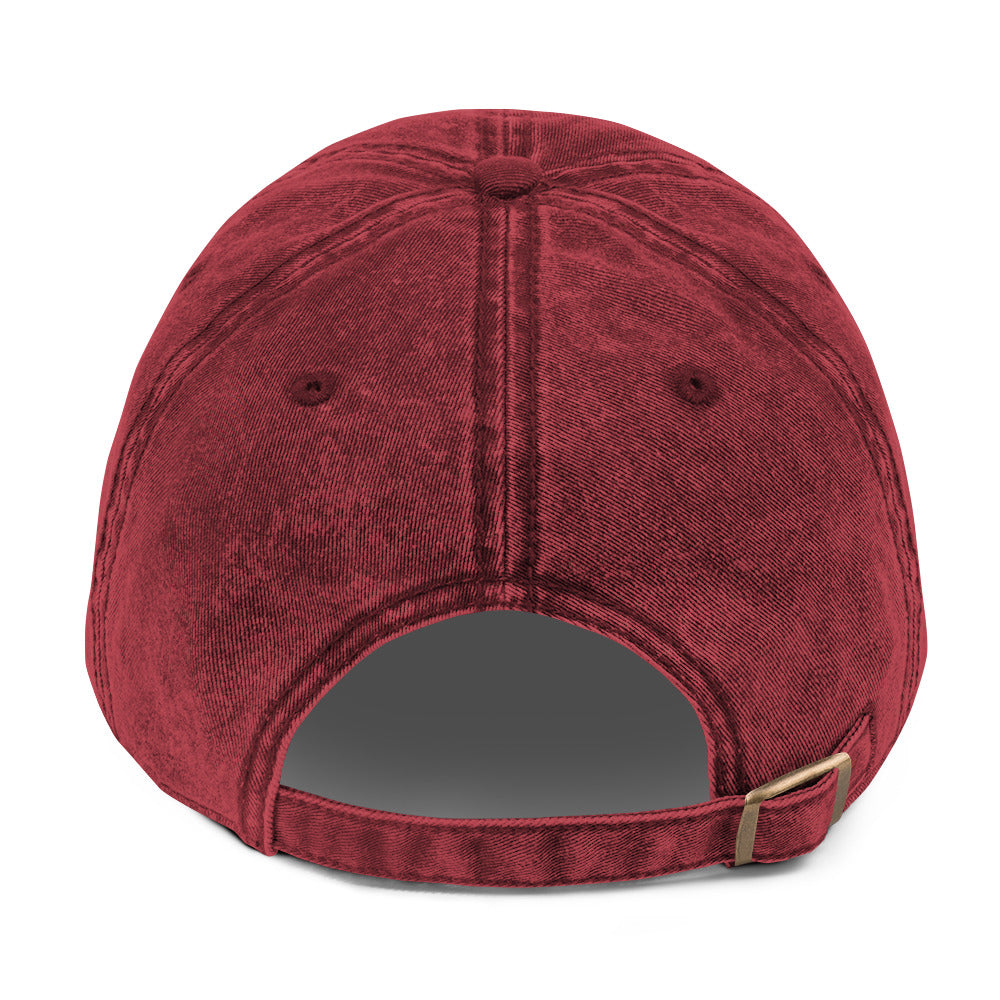 Be The Change (Mini Rose Logo) - Unisex Vintage Cotton Twill Cap