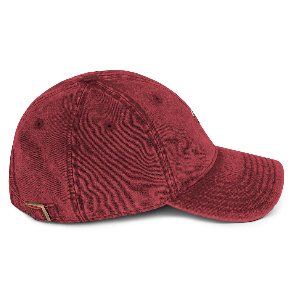 Be The Change (Mini Rose Logo) - Unisex Vintage Cotton Twill Cap