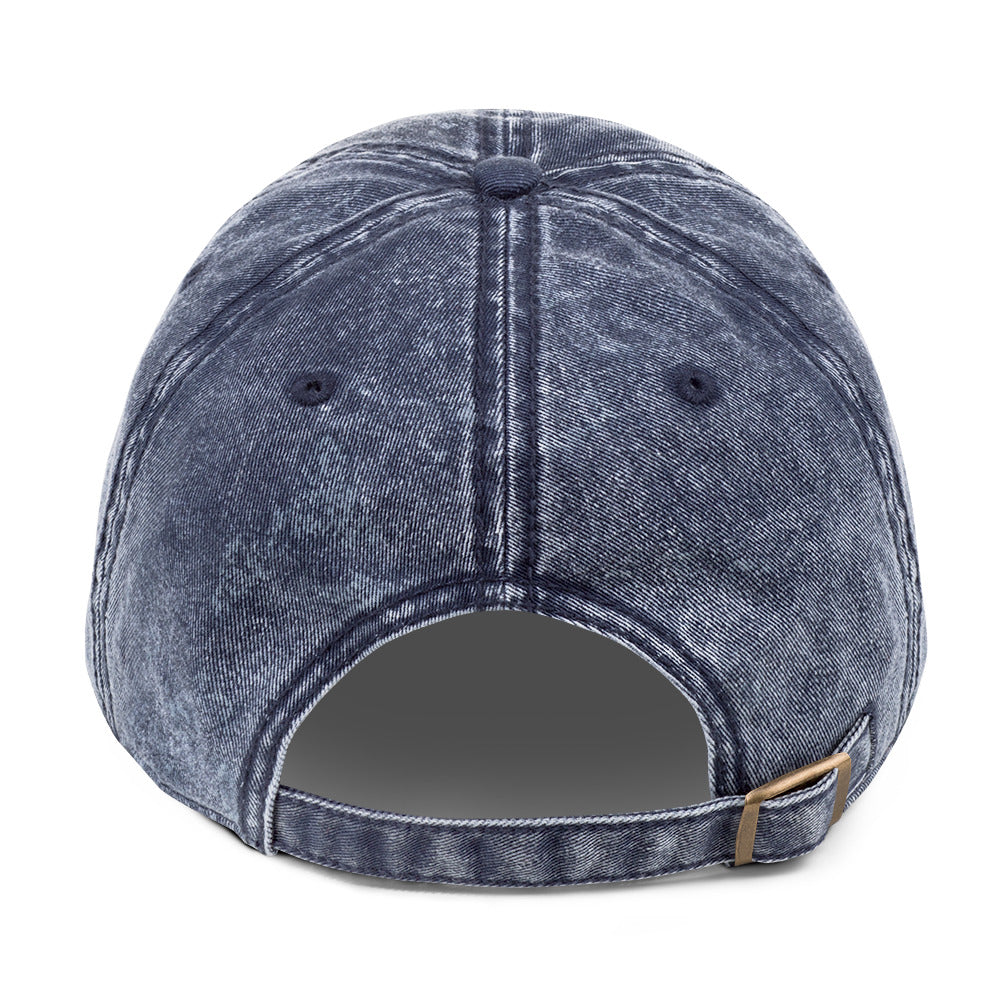 Be The Change (Mini Rose Logo) - Unisex Vintage Cotton Twill Cap
