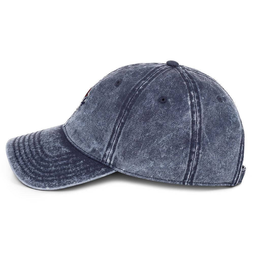 Be The Change (Mini Rose Logo) - Unisex Vintage Cotton Twill Cap