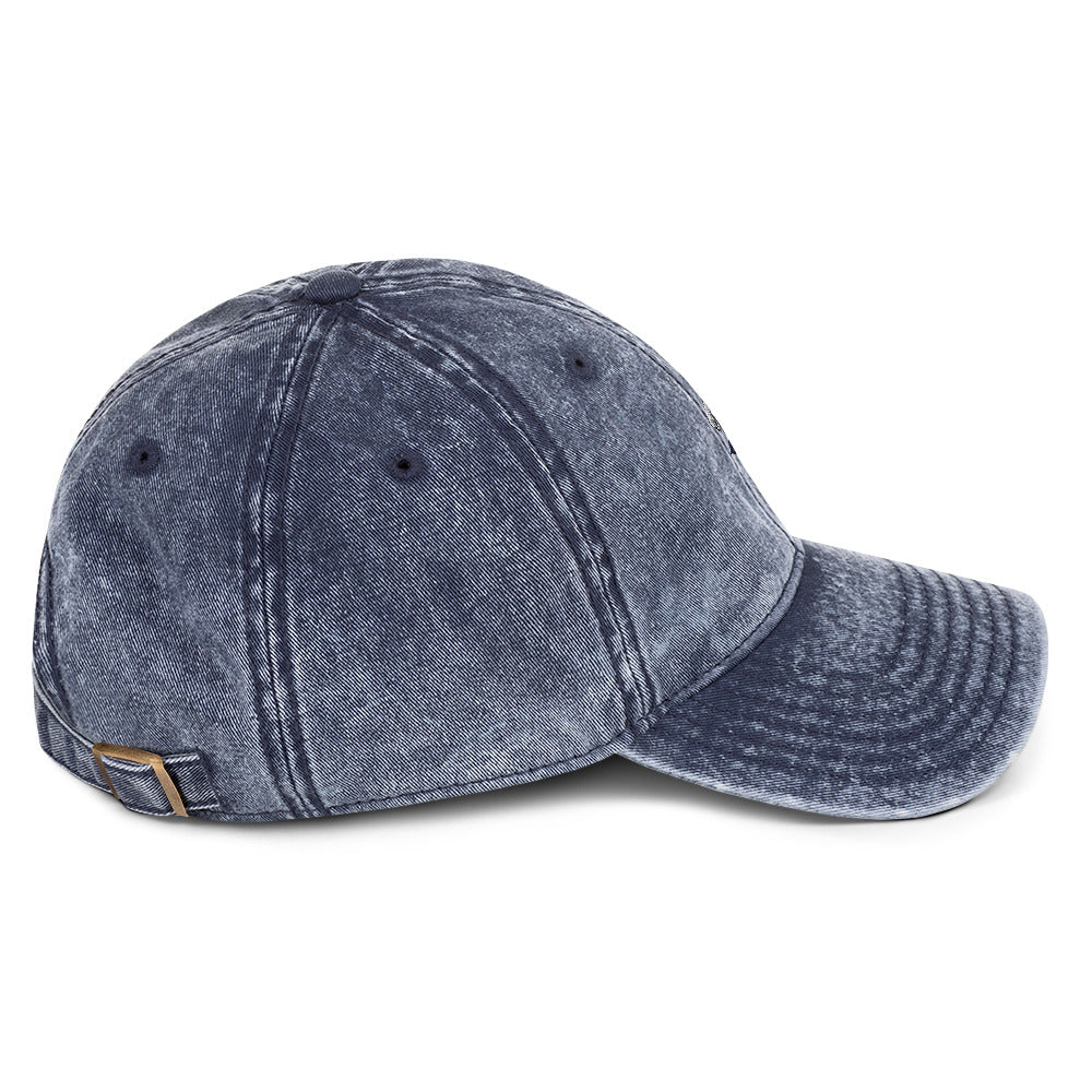 Be The Change (Mini Rose Logo) - Unisex Vintage Cotton Twill Cap