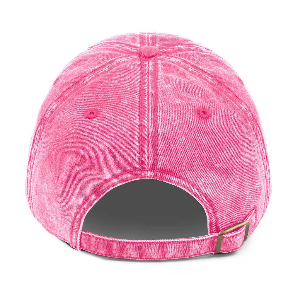 Be The Change (Mini Rose Logo) - Unisex Vintage Cotton Twill Cap