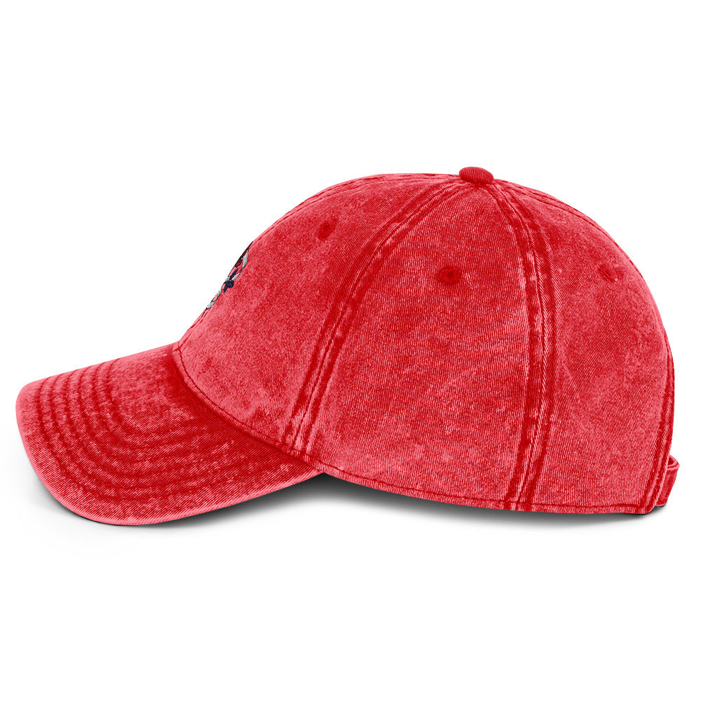 Be The Change (Mini Rose Logo) - Unisex Vintage Cotton Twill Cap