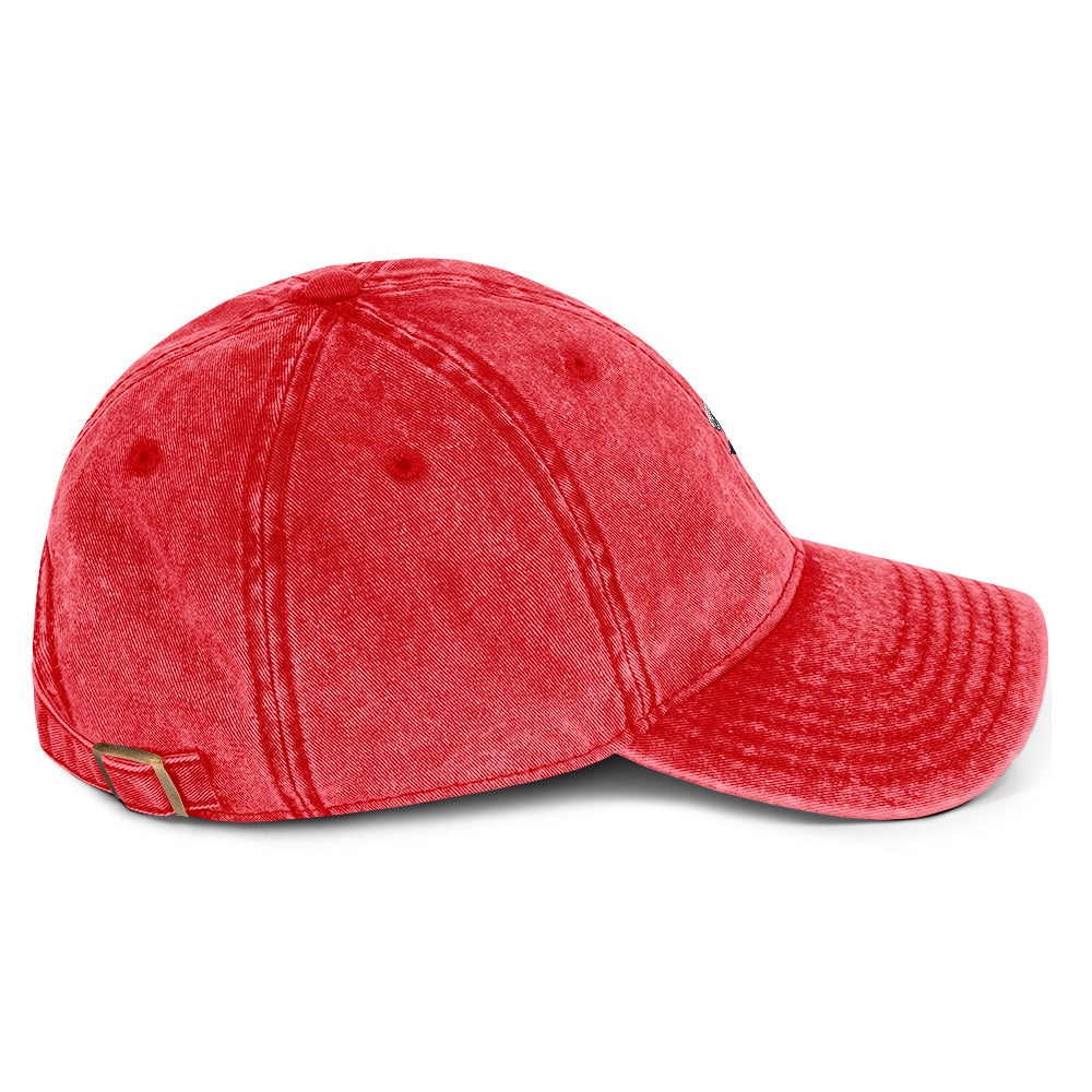 Be The Change (Mini Rose Logo) - Unisex Vintage Cotton Twill Cap